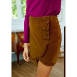 La Petite EtoileJupe GALONI marron
