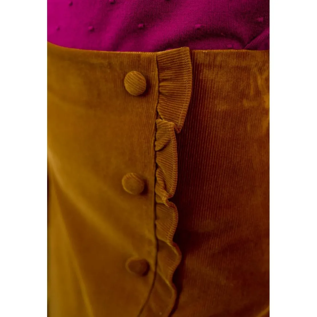 La Petite EtoileJupe GALONI marron