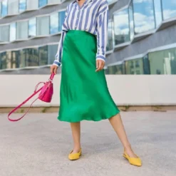 La Petite EtoileJupe JILL verten viscose