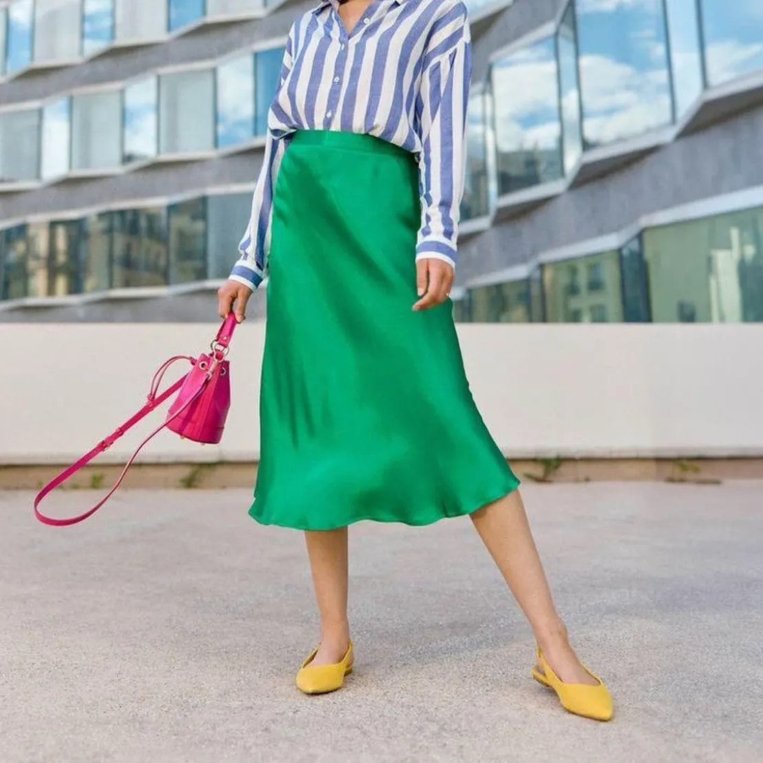 La Petite EtoileJupe JILL verten viscose