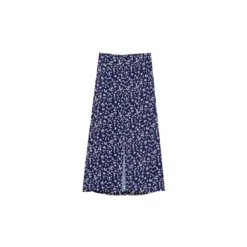 La Petite EtoileJupe Midi Dimora bleu marine en viscose