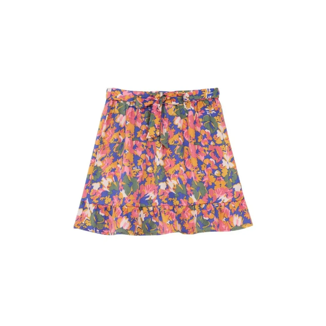 La Petite EtoileJupe PAPAVIE fleurs bleu