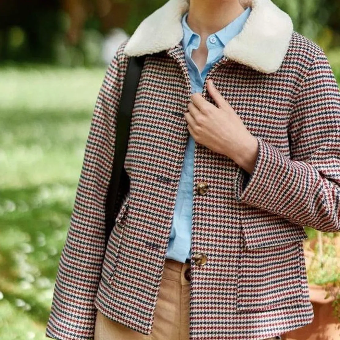 La Petite EtoileManteau carreaux NATTIE rouge