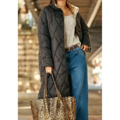 La Petite EtoileManteau NORA noir reversible