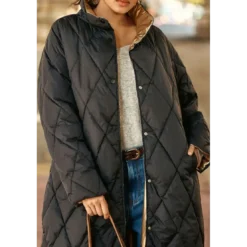La Petite EtoileManteau NORA noir reversible