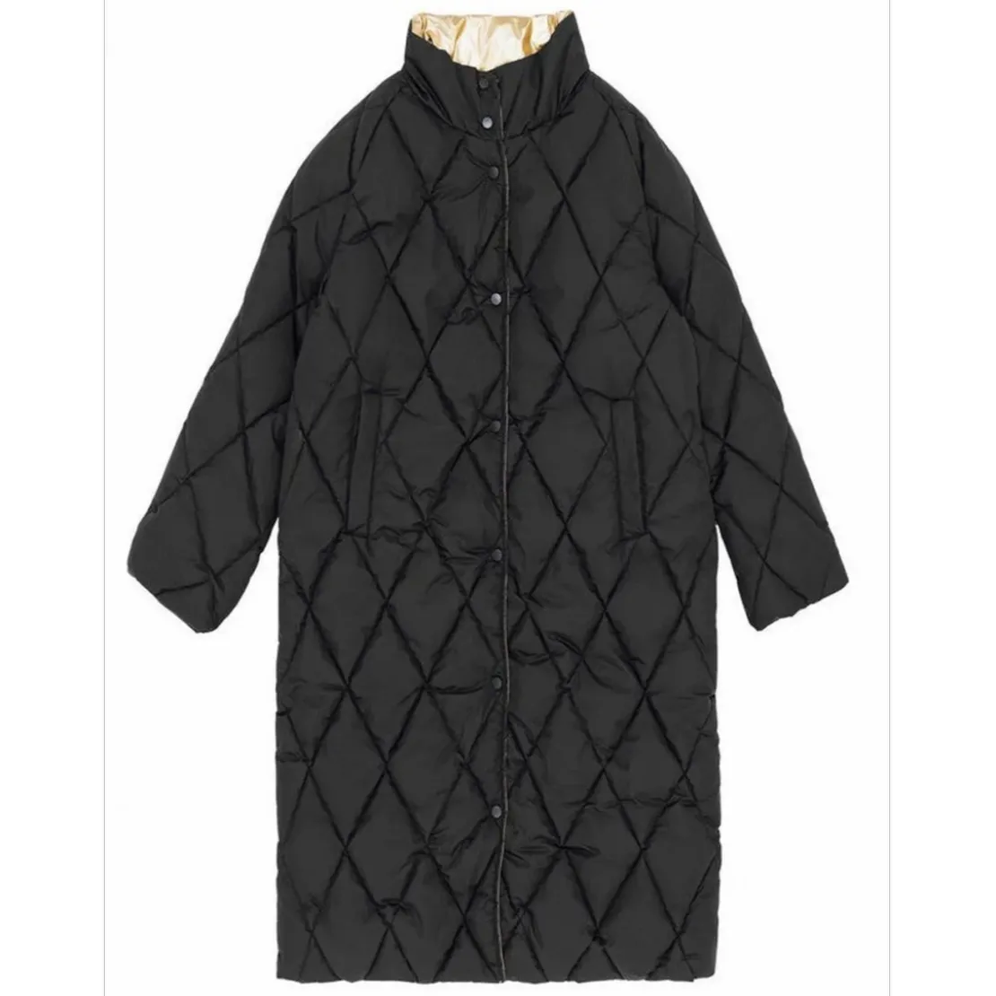 La Petite EtoileManteau NORA noir reversible