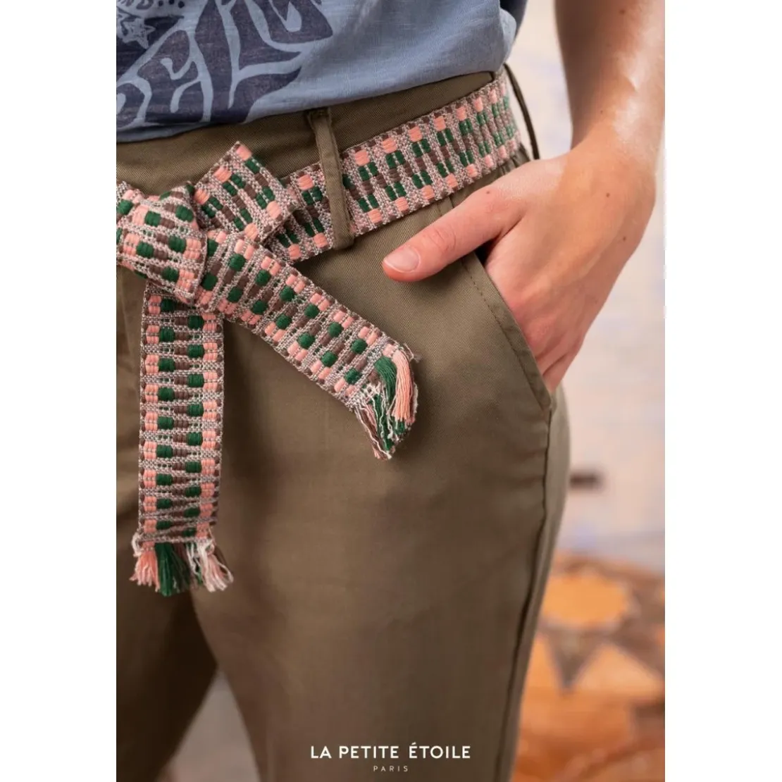 La Petite EtoilePantalon Aaron vert olive