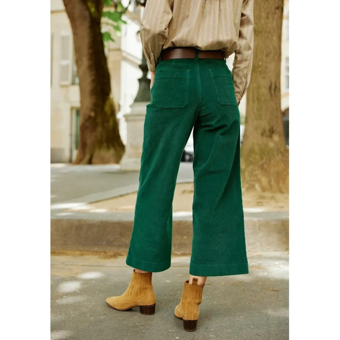 La Petite EtoilePantalon ATLANTA V - Vert en coton