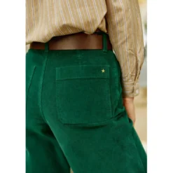 La Petite EtoilePantalon ATLANTA V - Vert en coton