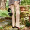 La Petite EtoilePantalon beige SONNY VELOURS en coton
