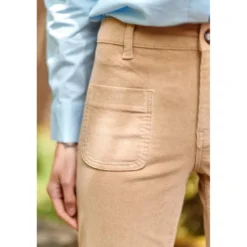 La Petite EtoilePantalon beige SONNY VELOURS en coton