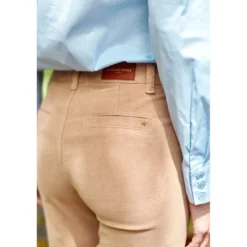 La Petite EtoilePantalon beige SONNY VELOURS en coton