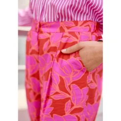 La Petite EtoilePantalon bicolore PERLA rose en viscose