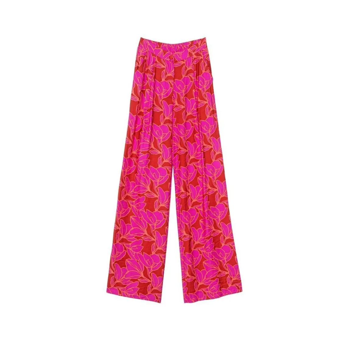 La Petite EtoilePantalon bicolore PERLA rose en viscose