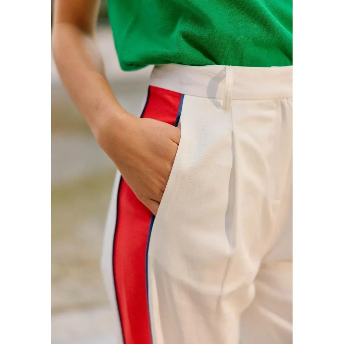 La Petite EtoilePantalon ecru PAIGE blanc