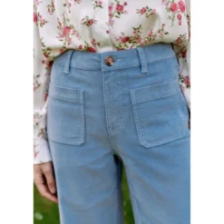 La Petite EtoilePantalon en velours ATLANTY bleu gris