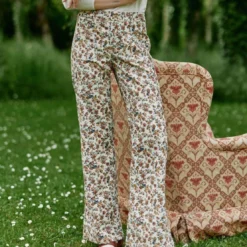 La Petite EtoilePantalon floral SONNY VELOURS multicolore