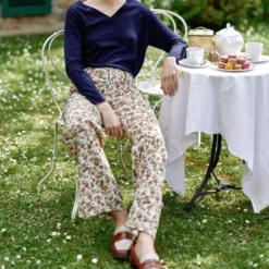 La Petite EtoilePantalon floral SONNY VELOURS multicolore