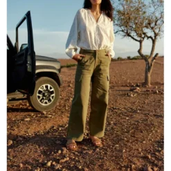 La Petite EtoilePantalon PINA kaki en coton