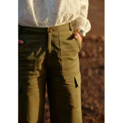 La Petite EtoilePantalon PINA kaki en coton