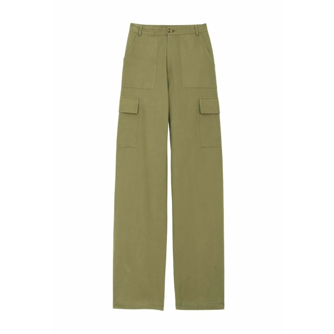 La Petite EtoilePantalon PINA kaki en coton