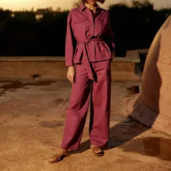 La Petite EtoilePantalon PINA mauve en coton violet