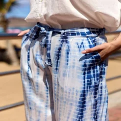 La Petite EtoilePantalon POMAN tie&dye en viscose bleu