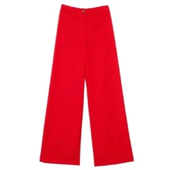 La Petite EtoilePantalon rouge SONNY VELOURS en coton