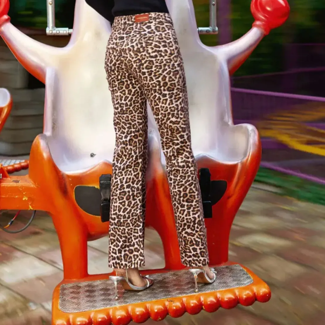 La Petite EtoilePantalon SONNY leopard en coton