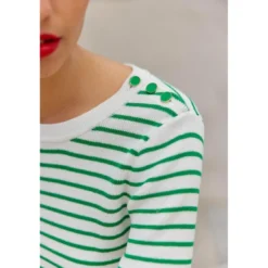 La Petite EtoilePull en coton MOLLY vert