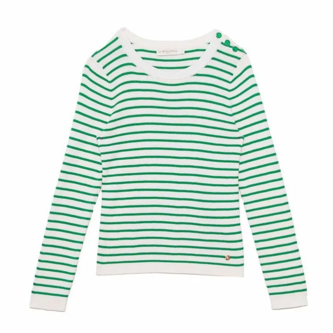 La Petite EtoilePull en coton MOLLY vert