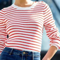 La Petite EtoilePull en coton MOLLY rouge