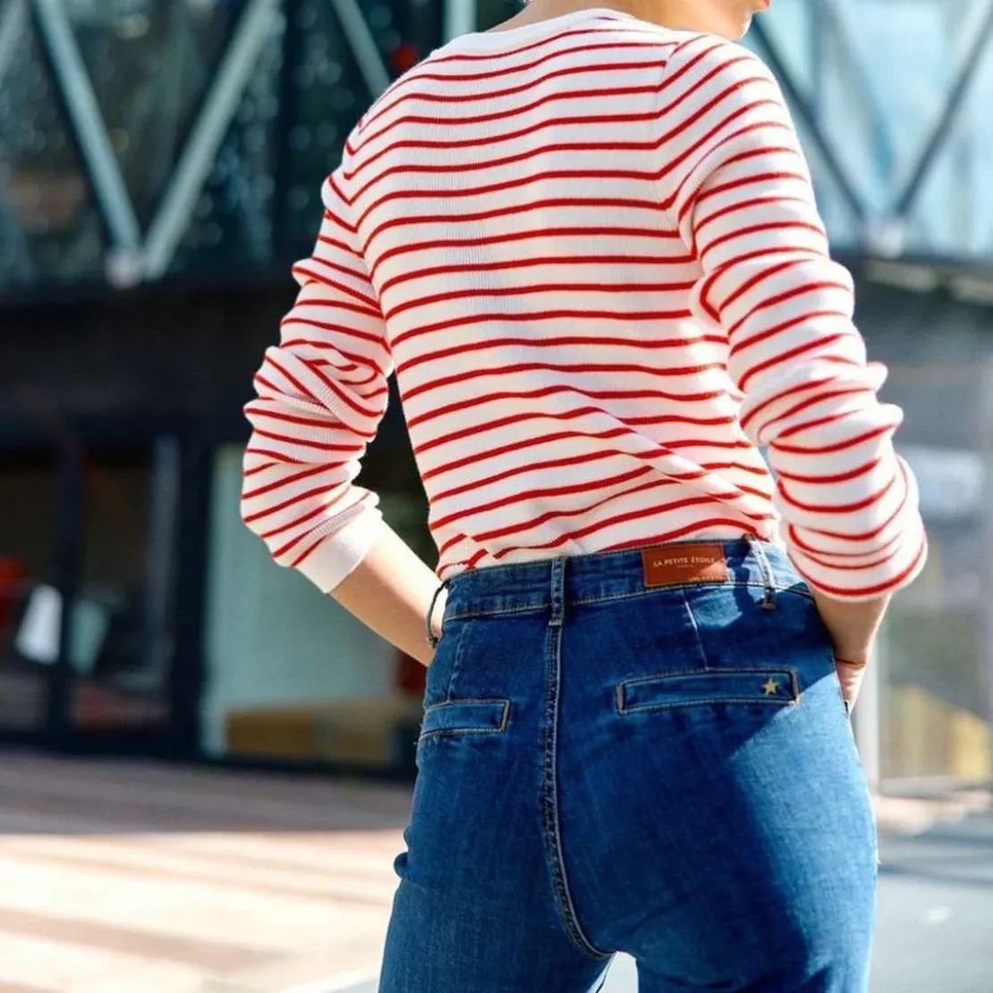 La Petite EtoilePull en coton MOLLY rouge