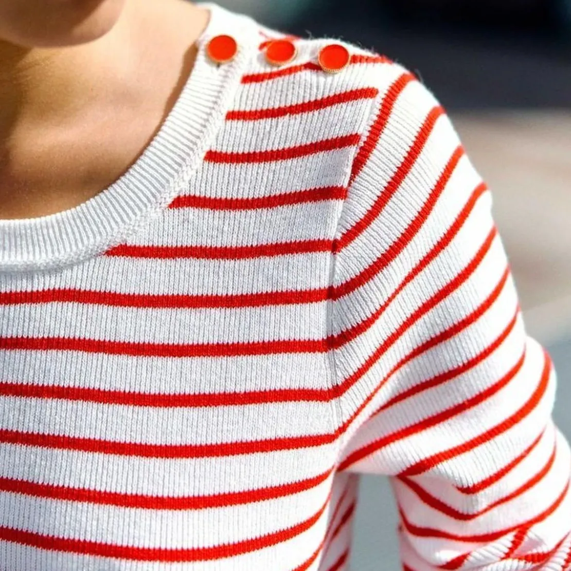 La Petite EtoilePull en coton MOLLY rouge