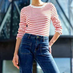 La Petite EtoilePull en coton MOLLY rouge