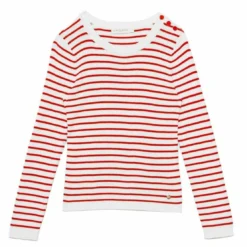 La Petite EtoilePull en coton MOLLY rouge