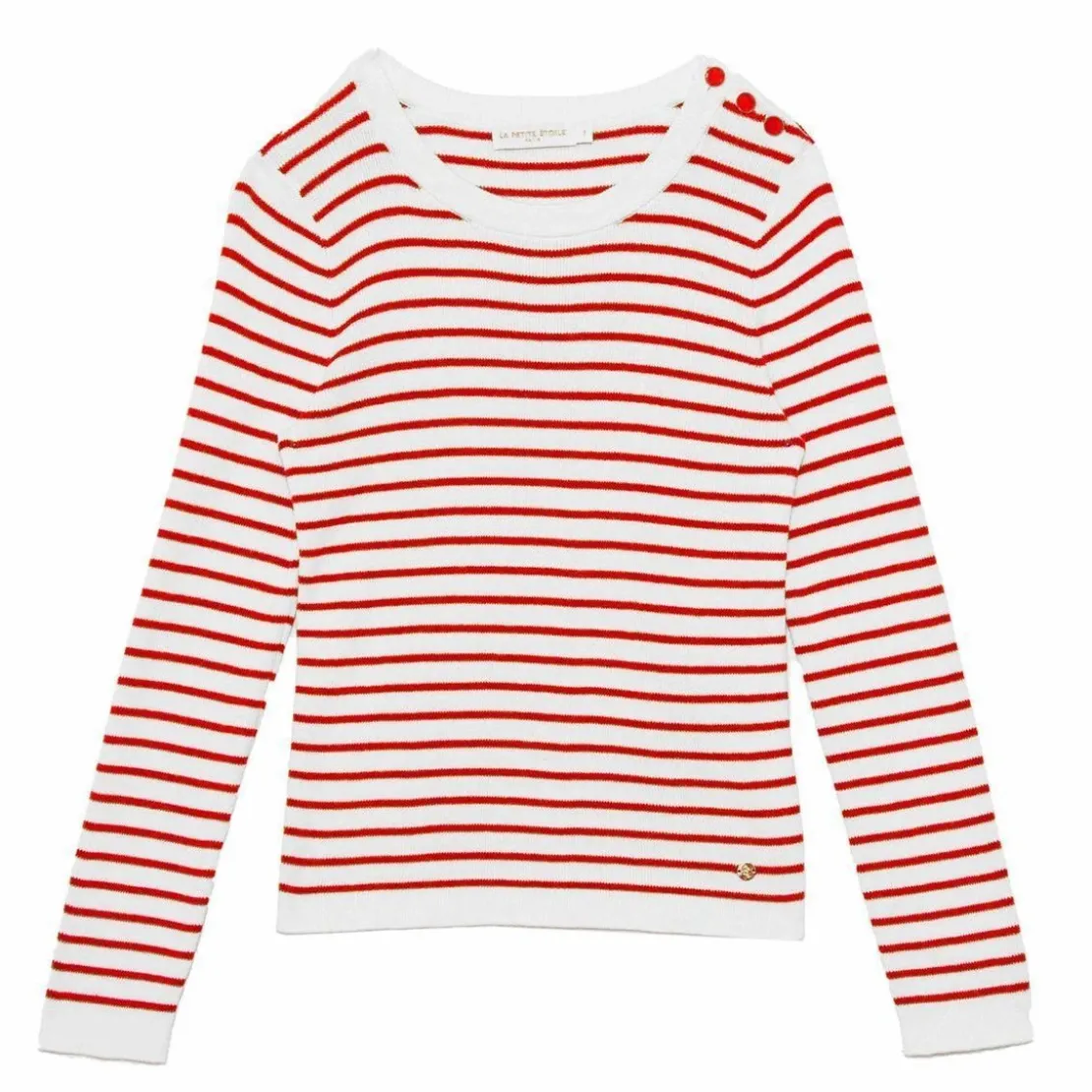 La Petite EtoilePull en coton MOLLY rouge