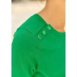 La Petite EtoilePull manches courtes en coton MAYA vert