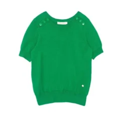 La Petite EtoilePull manches courtes en coton MAYA vert