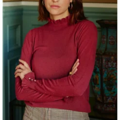 La Petite EtoilePull SOLFERINOS - Framboise en viscose