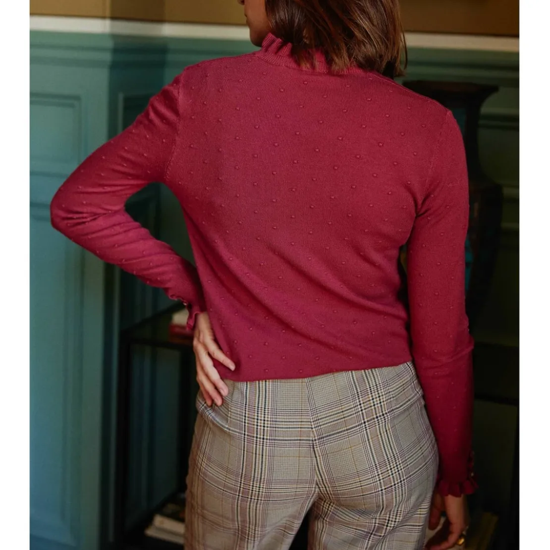 La Petite EtoilePull SOLFERINOS - Framboise en viscose