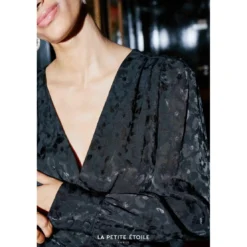 La Petite EtoileRobe FLYN noir en viscose