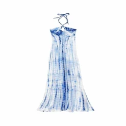 La Petite EtoileRobe longue RENZA tie&dye en viscose bleu