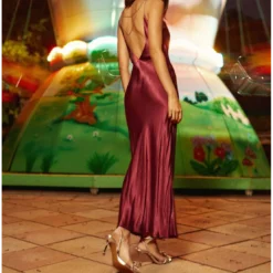 La Petite EtoileRobe Longue RAINEE bordeaux en viscose