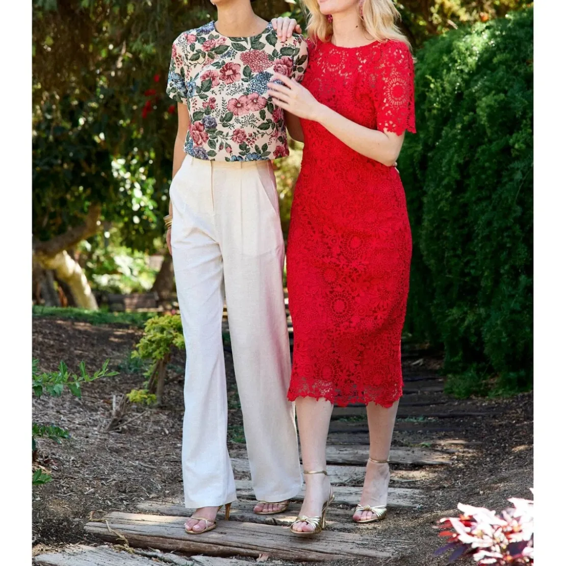 La Petite EtoileRobe longue RINESA rouge en coton