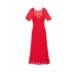 La Petite EtoileRobe longue RINESA rouge en coton
