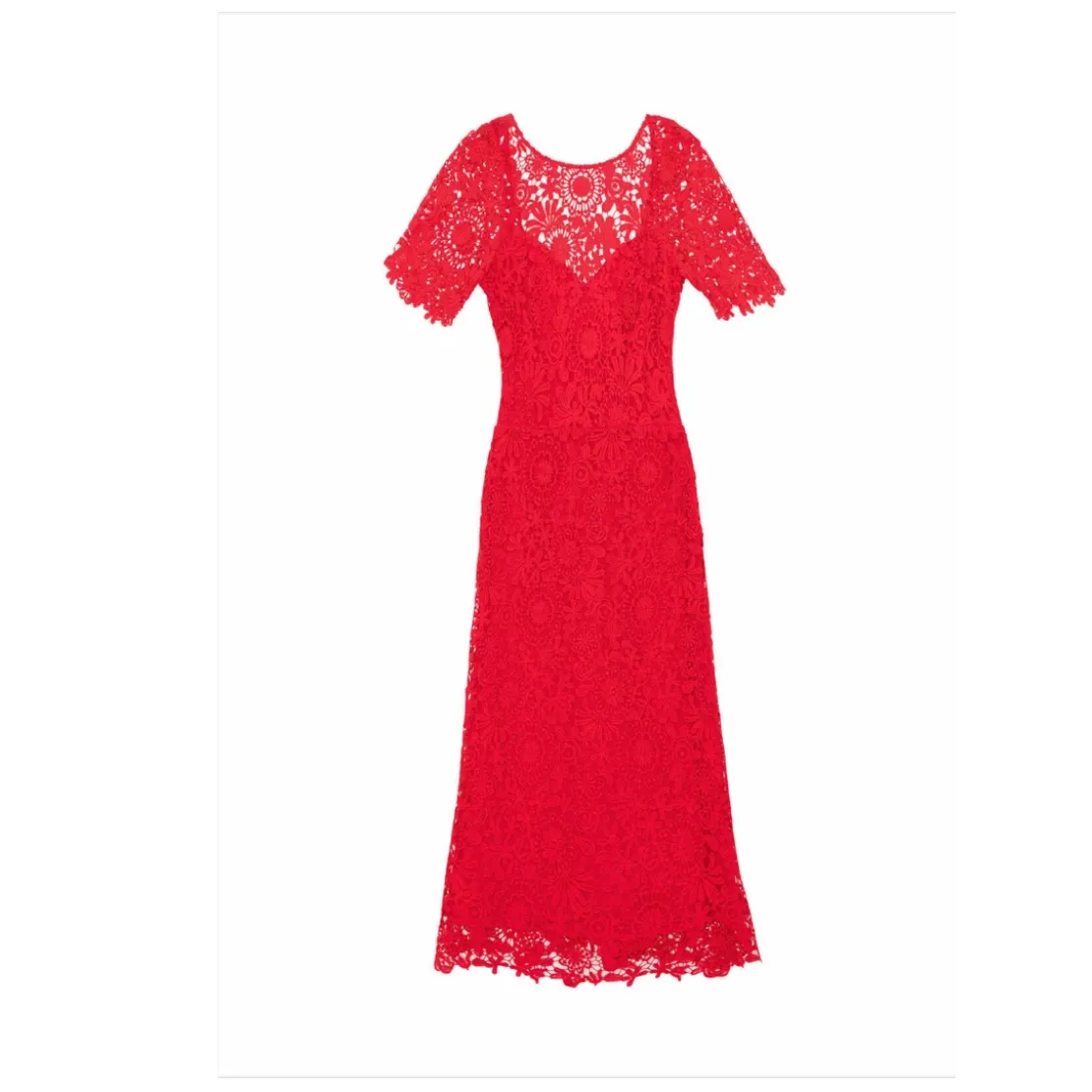 La Petite EtoileRobe longue RINESA rouge en coton