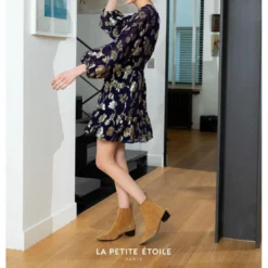 La Petite EtoileRobe NIDA bleu marine en viscose