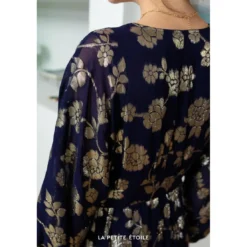 La Petite EtoileRobe NIDA bleu marine en viscose