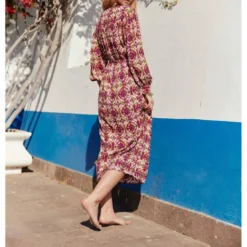 La Petite EtoileRobe RACHA - Psychedelique rouge en viscose